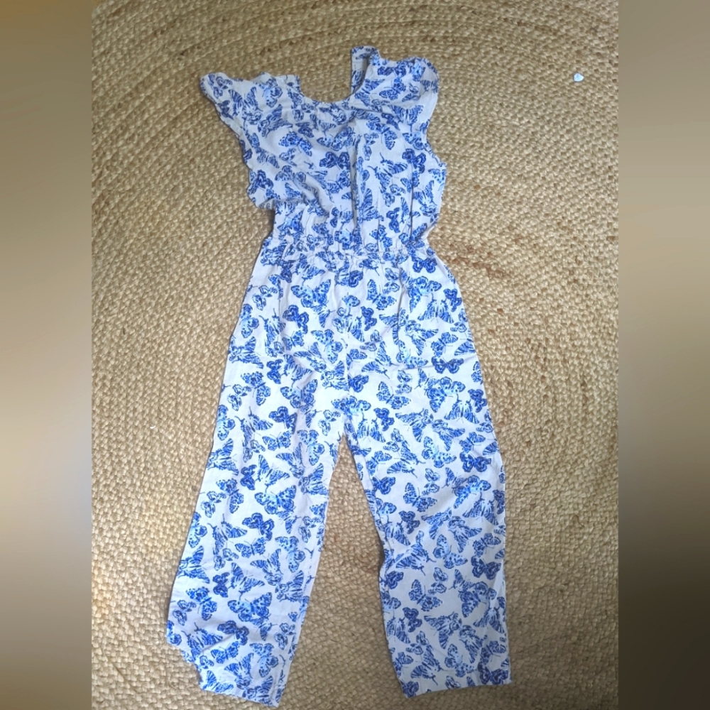 Mango girls butterfly jumpsuit